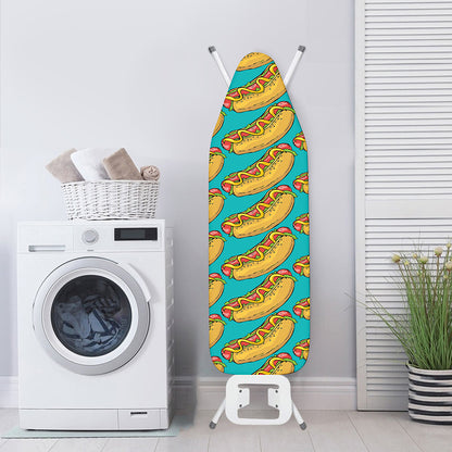 Drawing Hot Dog Pattern Print Ironing Board Cover