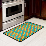 Drawing Hot Dog Pattern Print Kitchen Mat