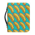 Drawing Hot Dog Pattern Print Leather Bible Cover