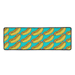Drawing Hot Dog Pattern Print Long Kitchen Mat