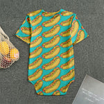 Drawing Hot Dog Pattern Print Men's Bodysuit