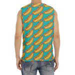 Drawing Hot Dog Pattern Print Men's Fitness Tank Top