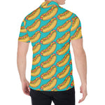 Drawing Hot Dog Pattern Print Men's Shirt