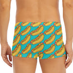 Drawing Hot Dog Pattern Print Men's Short Boxer Briefs