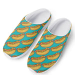 Drawing Hot Dog Pattern Print Mesh Casual Shoes