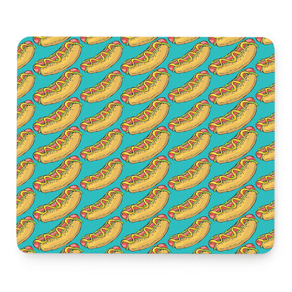Drawing Hot Dog Pattern Print Mouse Pad