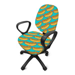 Drawing Hot Dog Pattern Print Office Chair Cover