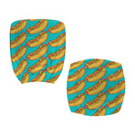 Drawing Hot Dog Pattern Print Office Chair Cover