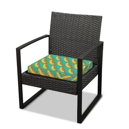 Drawing Hot Dog Pattern Print Outdoor Seat Cushion Cover