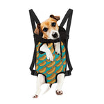 Drawing Hot Dog Pattern Print Pet Carrier Backpack