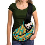 Drawing Hot Dog Pattern Print Pet Sling Carrier