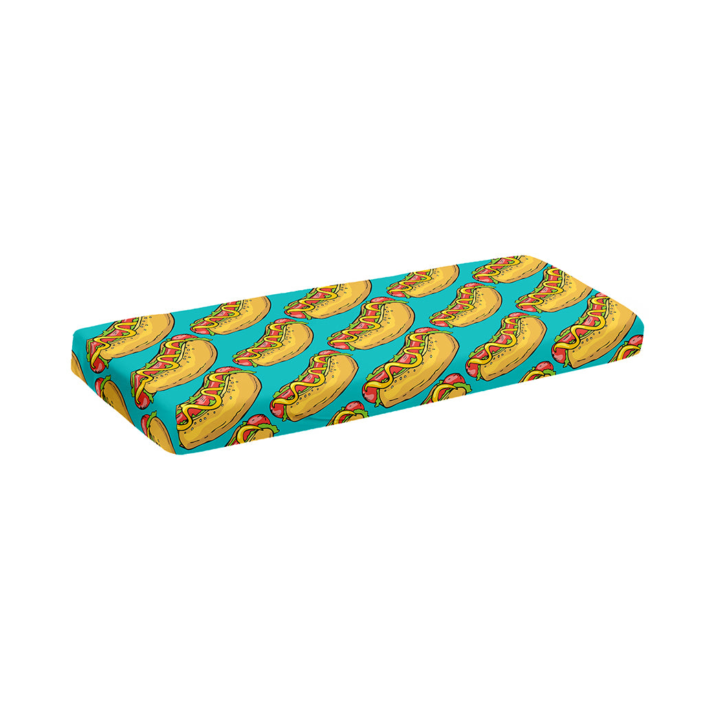 Drawing Hot Dog Pattern Print Piano Keyboard Cover