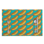 Drawing Hot Dog Pattern Print Placemat