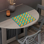 Drawing Hot Dog Pattern Print Placemat