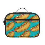 Drawing Hot Dog Pattern Print Portable Lunch Bag