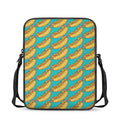 Drawing Hot Dog Pattern Print Rectangular Crossbody Bag