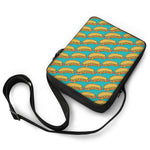 Drawing Hot Dog Pattern Print Rectangular Crossbody Bag