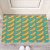 Drawing Hot Dog Pattern Print Rubber Doormat