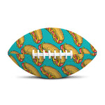 Drawing Hot Dog Pattern Print Rugby Ball
