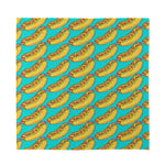 Drawing Hot Dog Pattern Print Silk Bandana