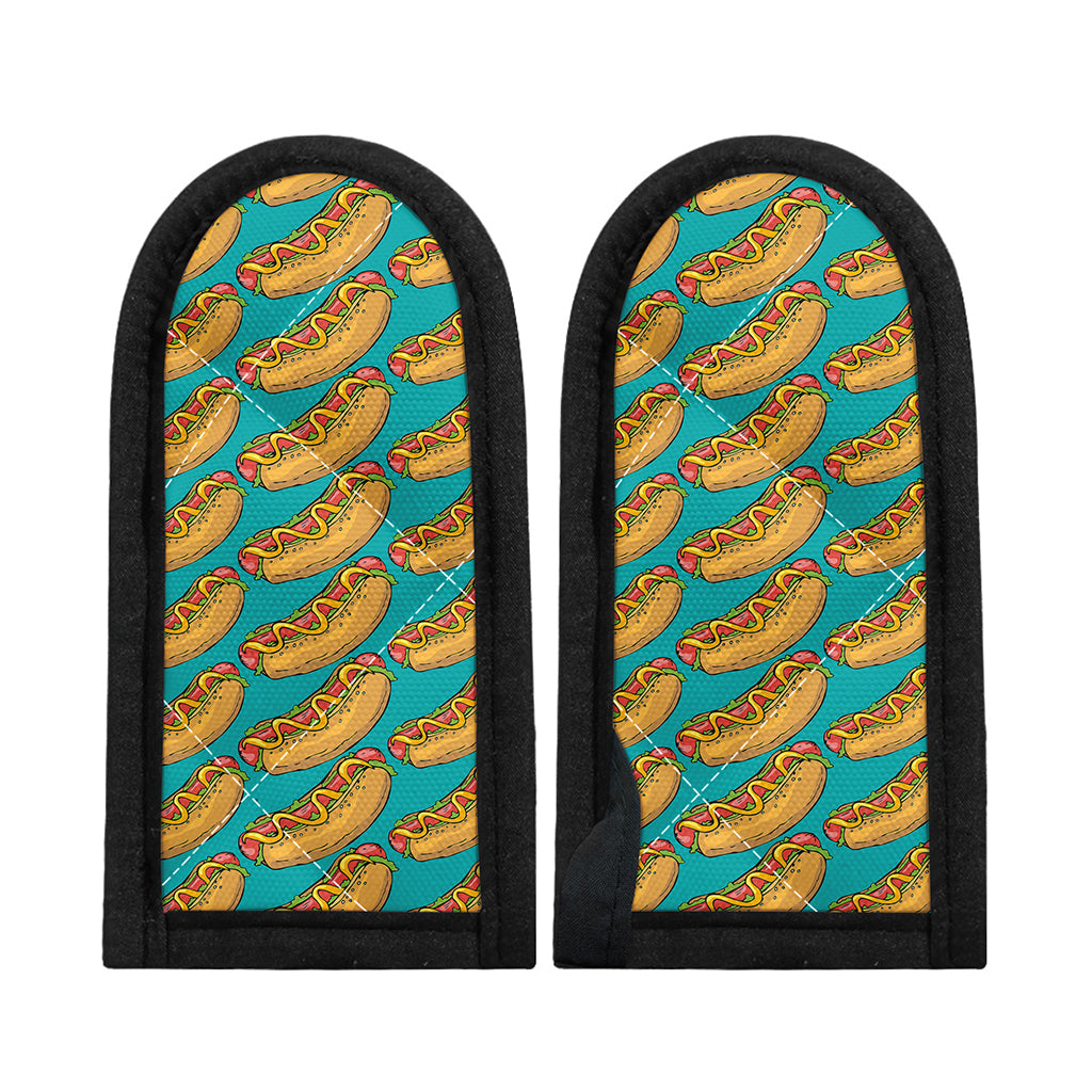 Drawing Hot Dog Pattern Print Skillet Handle Cover