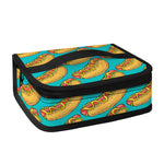 Drawing Hot Dog Pattern Print Small Lunch Bag