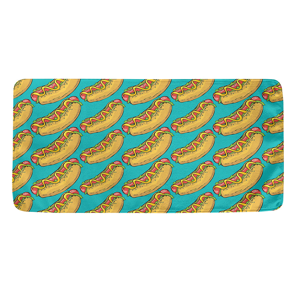 Drawing Hot Dog Pattern Print Towel