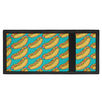 Drawing Hot Dog Pattern Print Trifold Wallet