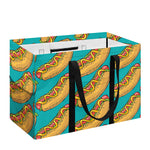 Drawing Hot Dog Pattern Print Utility Tote Bag