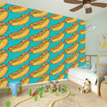 Drawing Hot Dog Pattern Print Wall Sticker