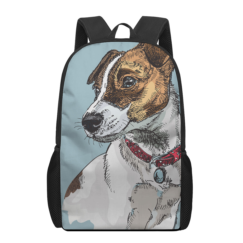 Drawing Jack Russell Terrier Print 17 Inch Backpack