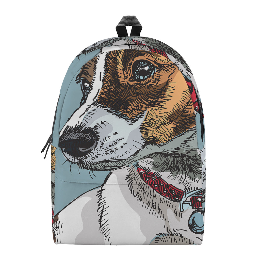Drawing Jack Russell Terrier Print Backpack
