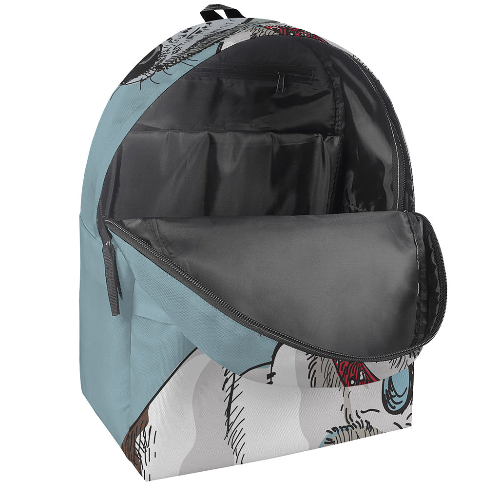 Drawing Jack Russell Terrier Print Backpack