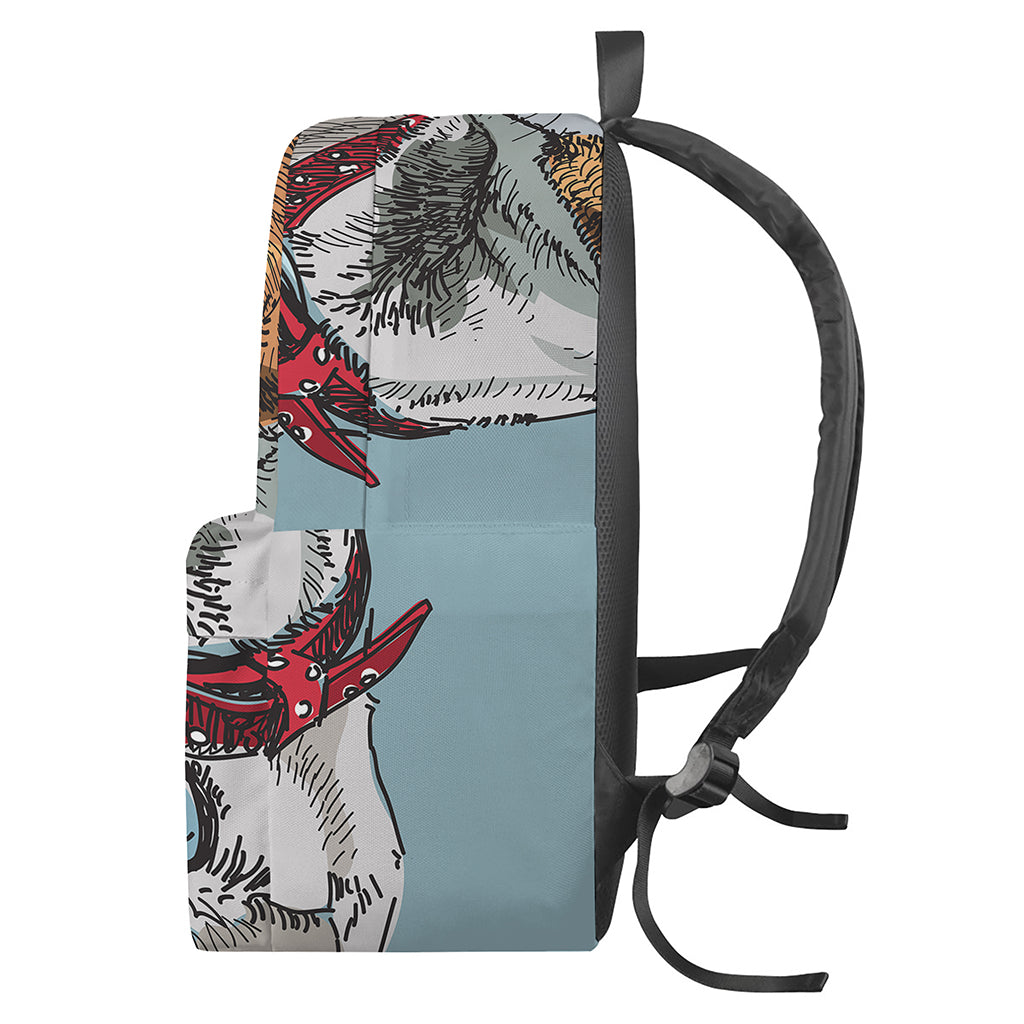 Drawing Jack Russell Terrier Print Backpack