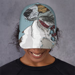 Drawing Jack Russell Terrier Print Baseball Cap