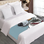 Drawing Jack Russell Terrier Print Bed Runner