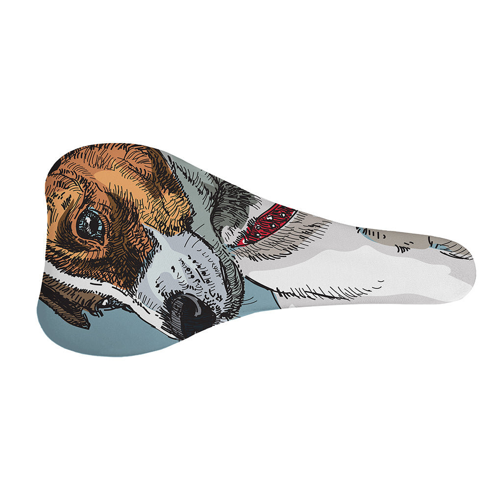 Drawing Jack Russell Terrier Print Bicycle Seat Cover