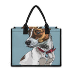 Drawing Jack Russell Terrier Print Canvas Tote Bag