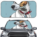 Drawing Jack Russell Terrier Print Car Windshield Sun Shade