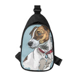 Drawing Jack Russell Terrier Print Chest Bag