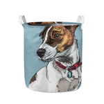 Drawing Jack Russell Terrier Print Collapsible Laundry Basket