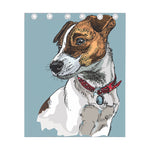 Drawing Jack Russell Terrier Print Curtain