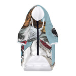 Drawing Jack Russell Terrier Print Dog Zip Up Hoodie