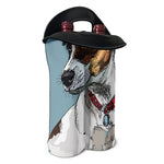 Drawing Jack Russell Terrier Print Double Neoprene Wine Tote