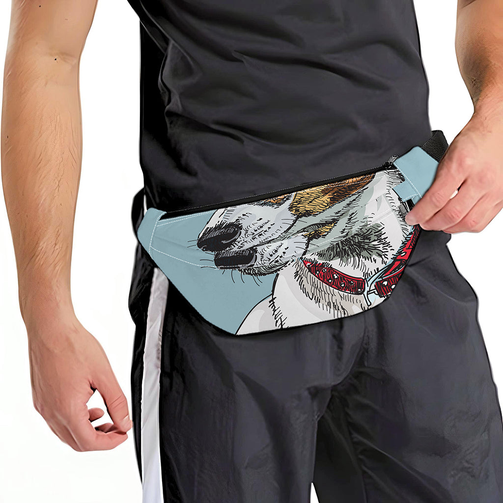 Drawing Jack Russell Terrier Print Fanny Pack