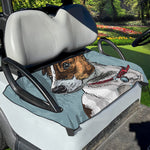 Drawing Jack Russell Terrier Print Golf Cart Seat Cover