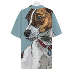 Drawing Jack Russell Terrier Print Hawaiian Shirt