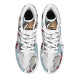 Drawing Jack Russell Terrier Print High Top Leather Sneakers