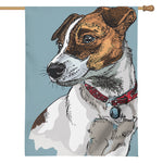 Drawing Jack Russell Terrier Print House Flag
