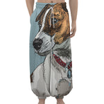 Drawing Jack Russell Terrier Print Lantern Pants